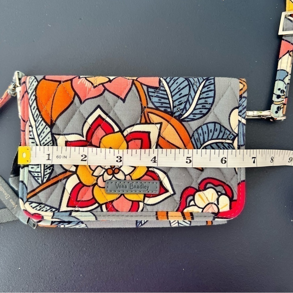 Vera Bradley Tropical Evening Small Compact Cloth Crossbody Bag Purse - Picture 12 of 16